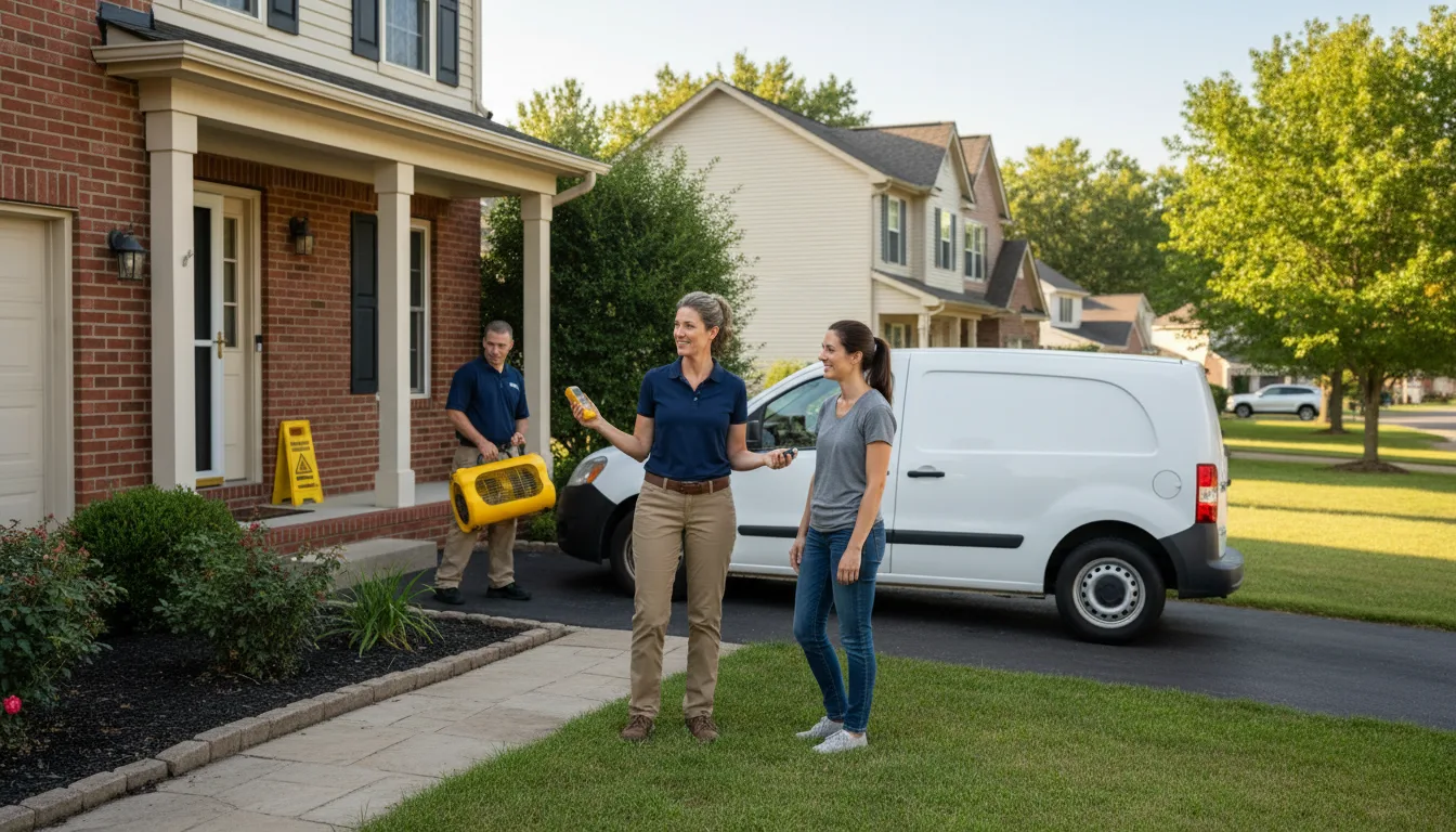 Residential water damage restoration in Etta, MS